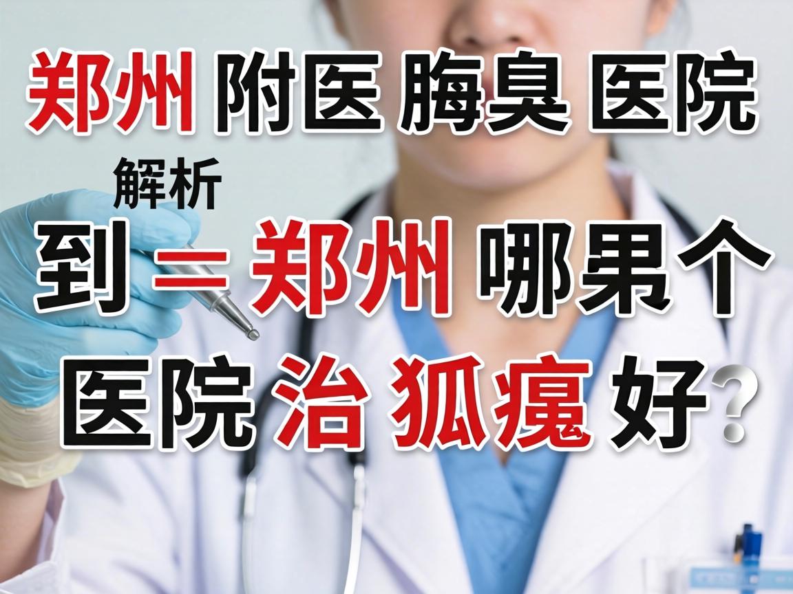 郑州附医腋臭医院解析，到郑州哪个医院治狐臭好？