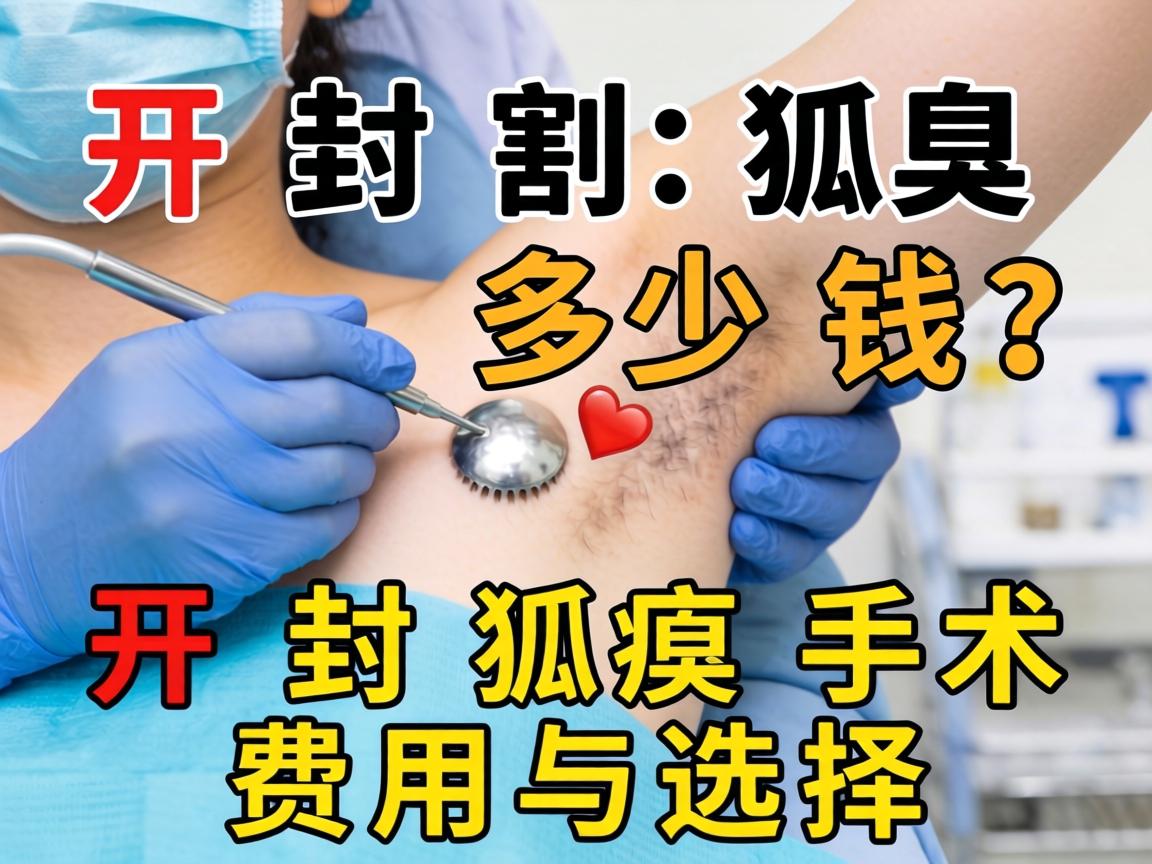 开封割狐臭多少钱？详解开封狐臭手术费用与选择
