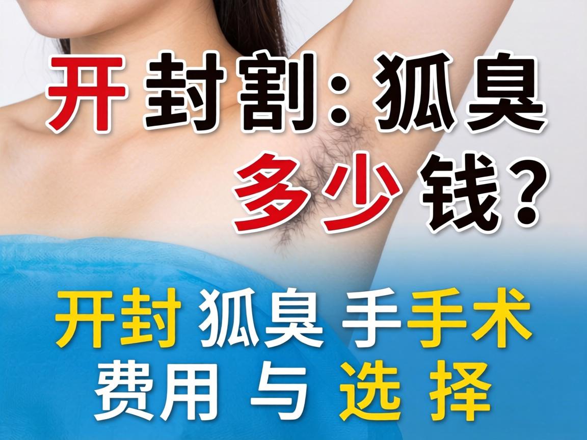 开封割狐臭多少钱？详解开封狐臭手术费用与选择