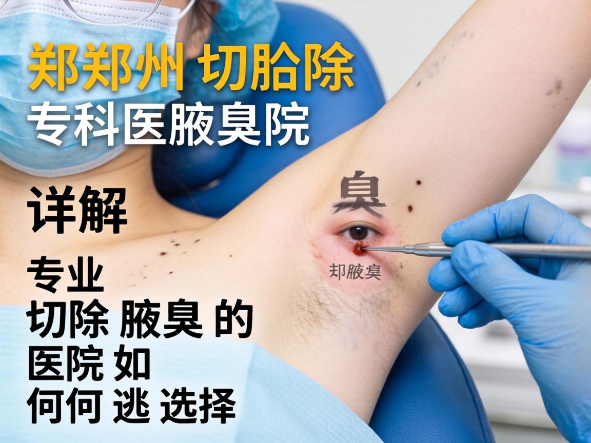 郑州切除腋臭专科医院详解，专业切除腋臭的医院如何选择