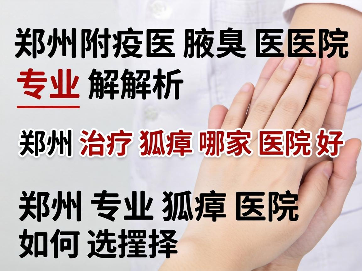 郑州附医腋臭医院专业解析，郑州治疗狐臭哪家医院好，郑州专业狐臭医院如何选择
