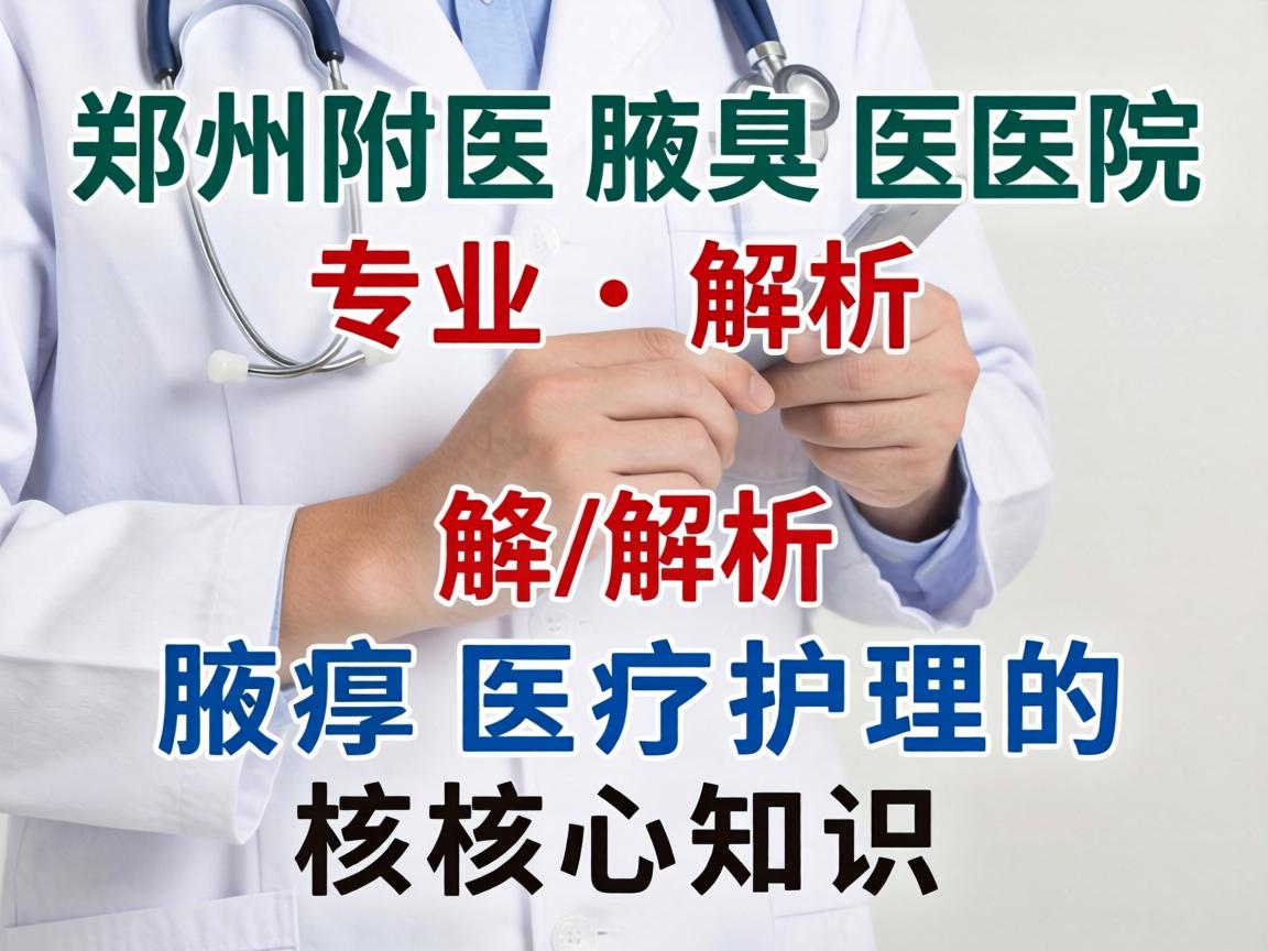 郑州附医腋臭医院专业解析，腋臭医疗护理的核心知识