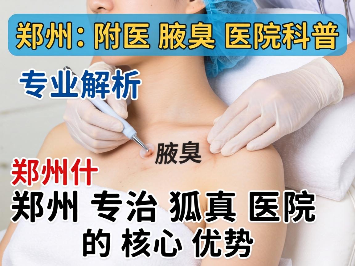 郑州附医腋臭医院科普，专业解析郑州专治狐臭医院的核心优势