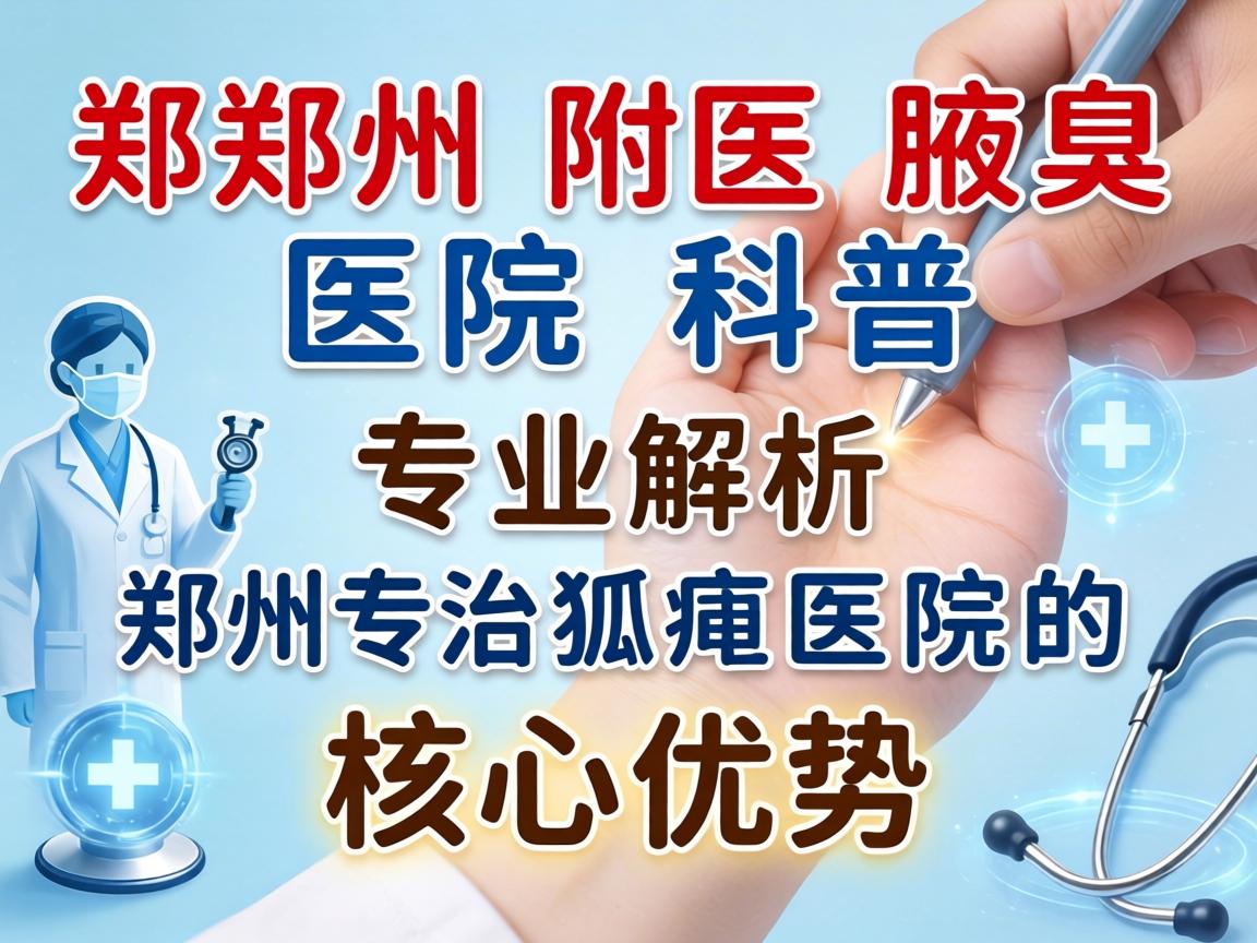郑州附医腋臭医院科普，专业解析郑州专治狐臭医院的核心优势