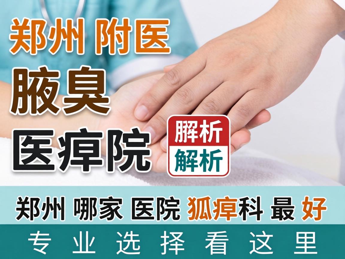 郑州附医腋臭医院解析，郑州哪家医院狐臭科最好，专业选择看这里