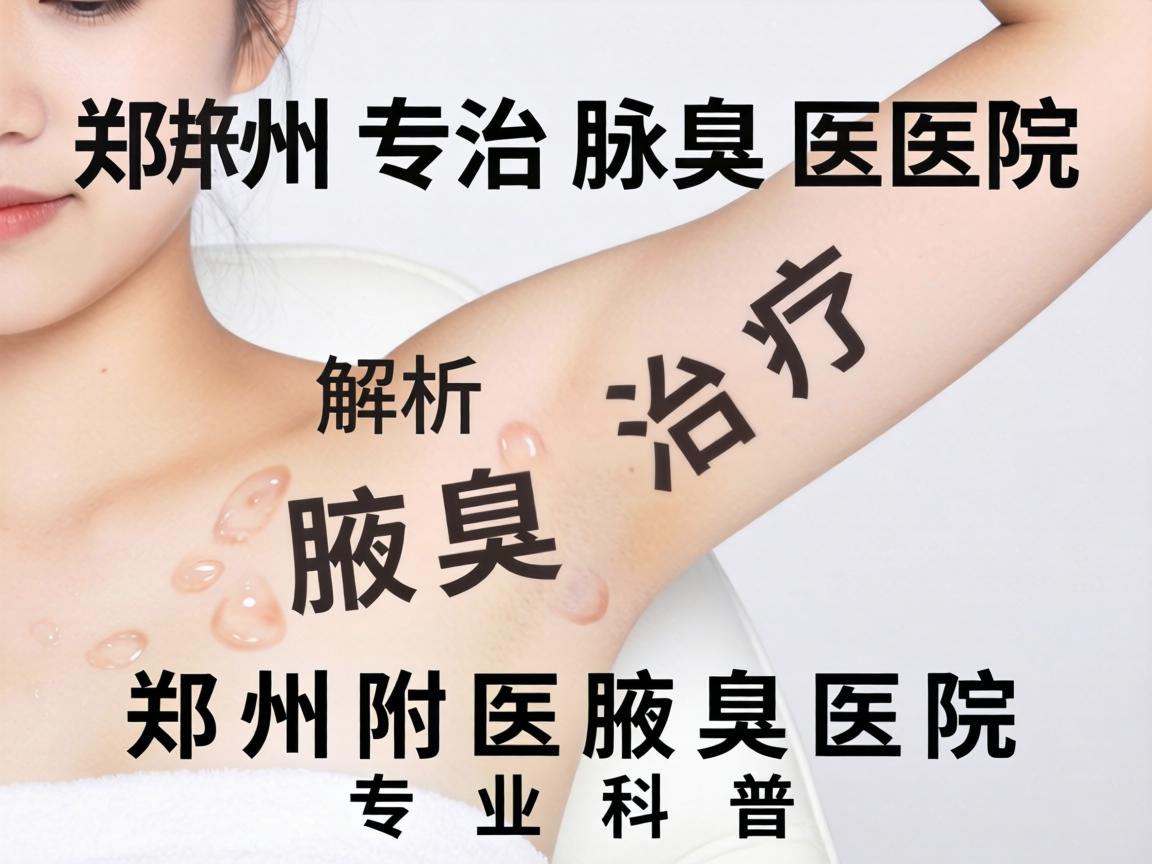 郑州专治腋臭医院解析腋臭治疗，郑州附医腋臭医院专业科普