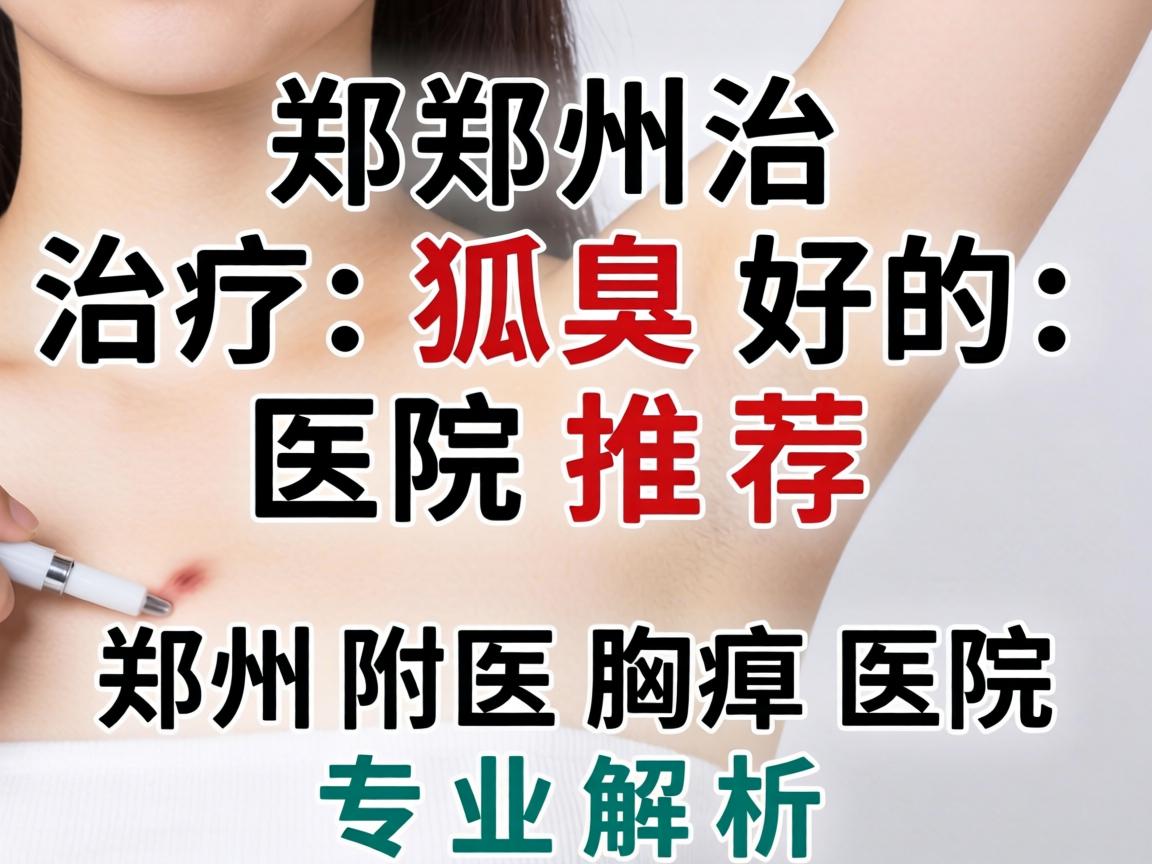 郑州治疗狐臭好的医院推荐，郑州附医腋臭医院专业解析