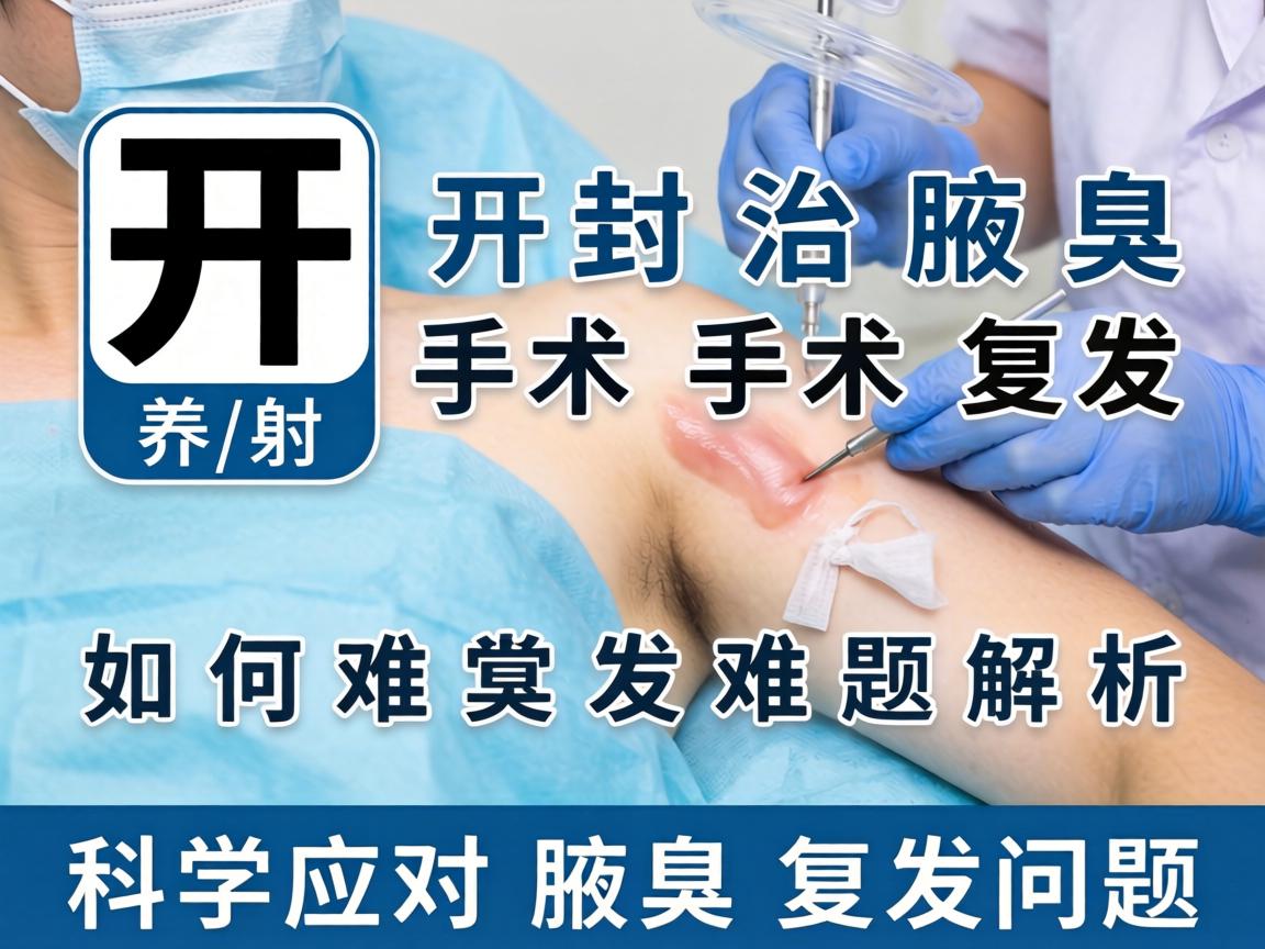 开封治腋臭手术复发难题解析，如何科学应对腋臭复发问题