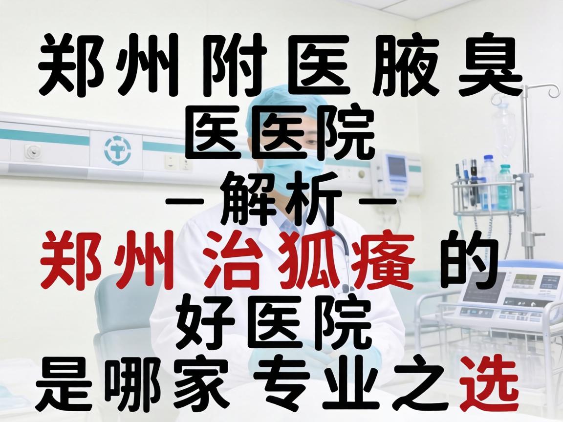 郑州附医腋臭医院解析，郑州治狐臭的好医院是哪家专业之选