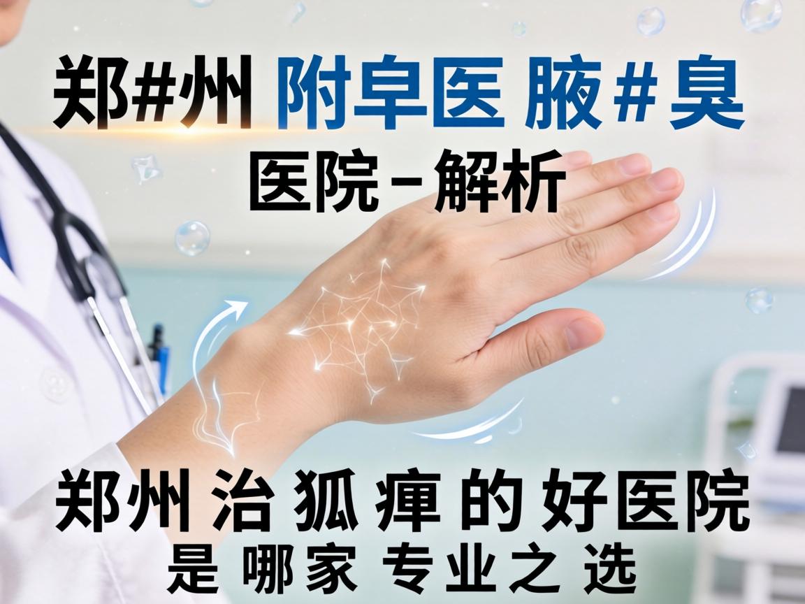 郑州附医腋臭医院解析，郑州治狐臭的好医院是哪家专业之选