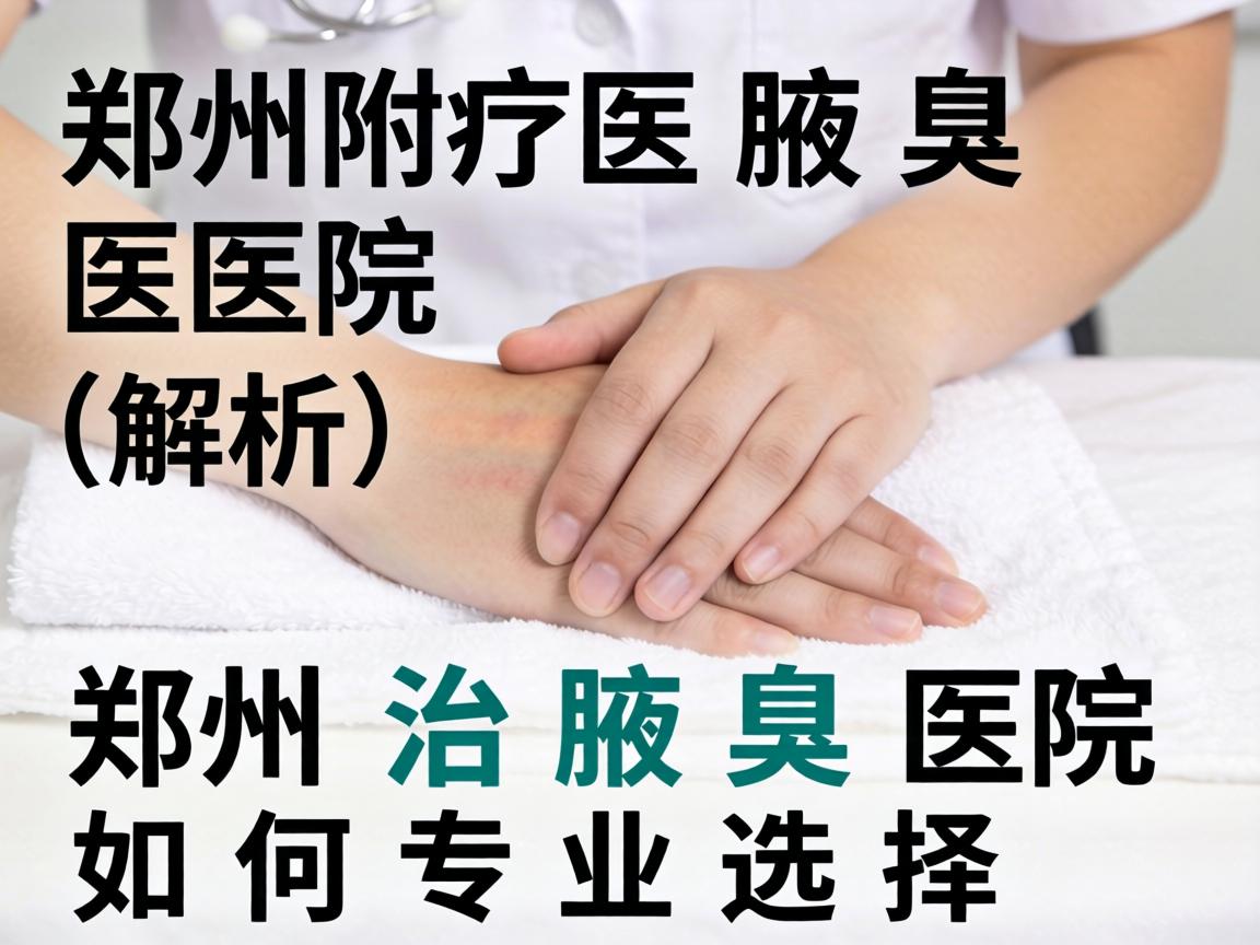 郑州附医腋臭医院解析，郑州治腋臭医院如何专业选择