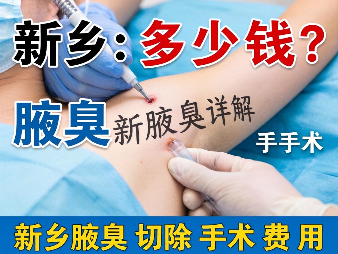 新乡腋臭手术多少钱？详解新乡腋臭切除手术费用