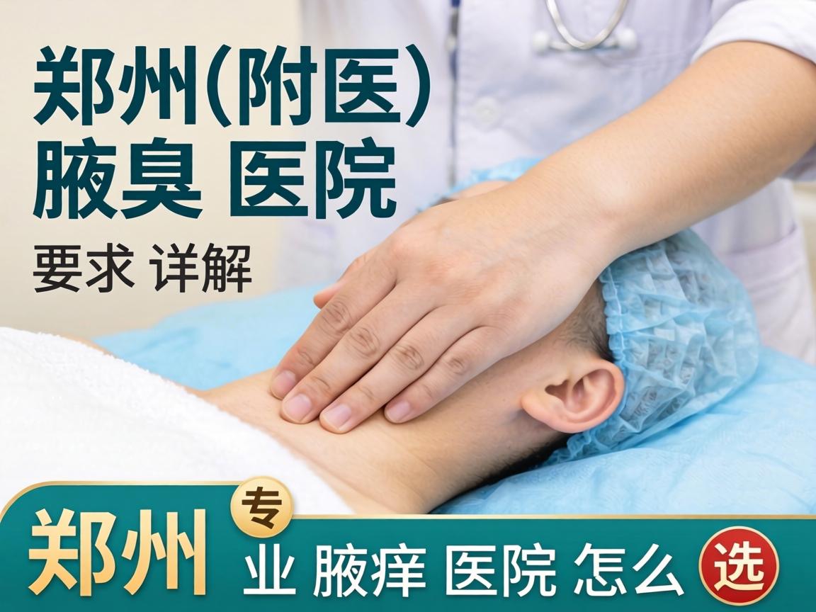郑州附医腋臭医院详解，郑州专业腋臭医院怎么选