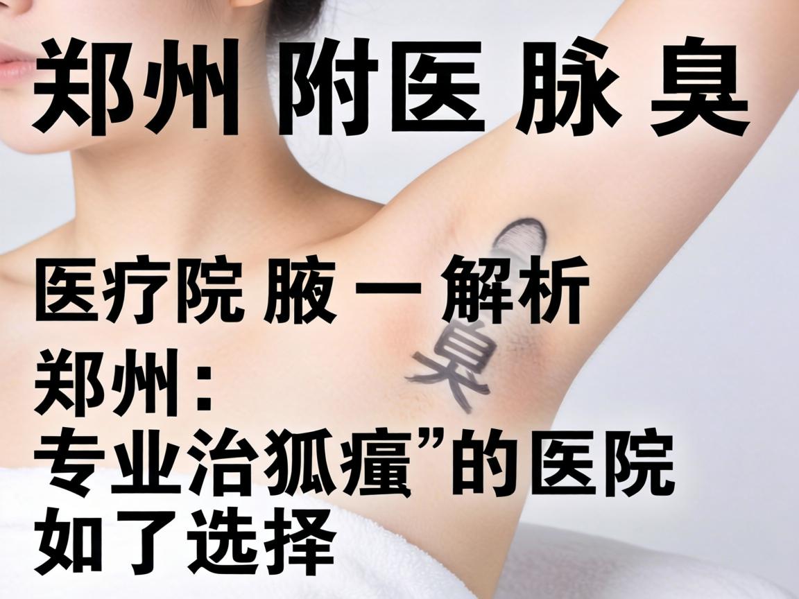 郑州附医腋臭医院解析，郑州专业治狐臭的医院如何选择