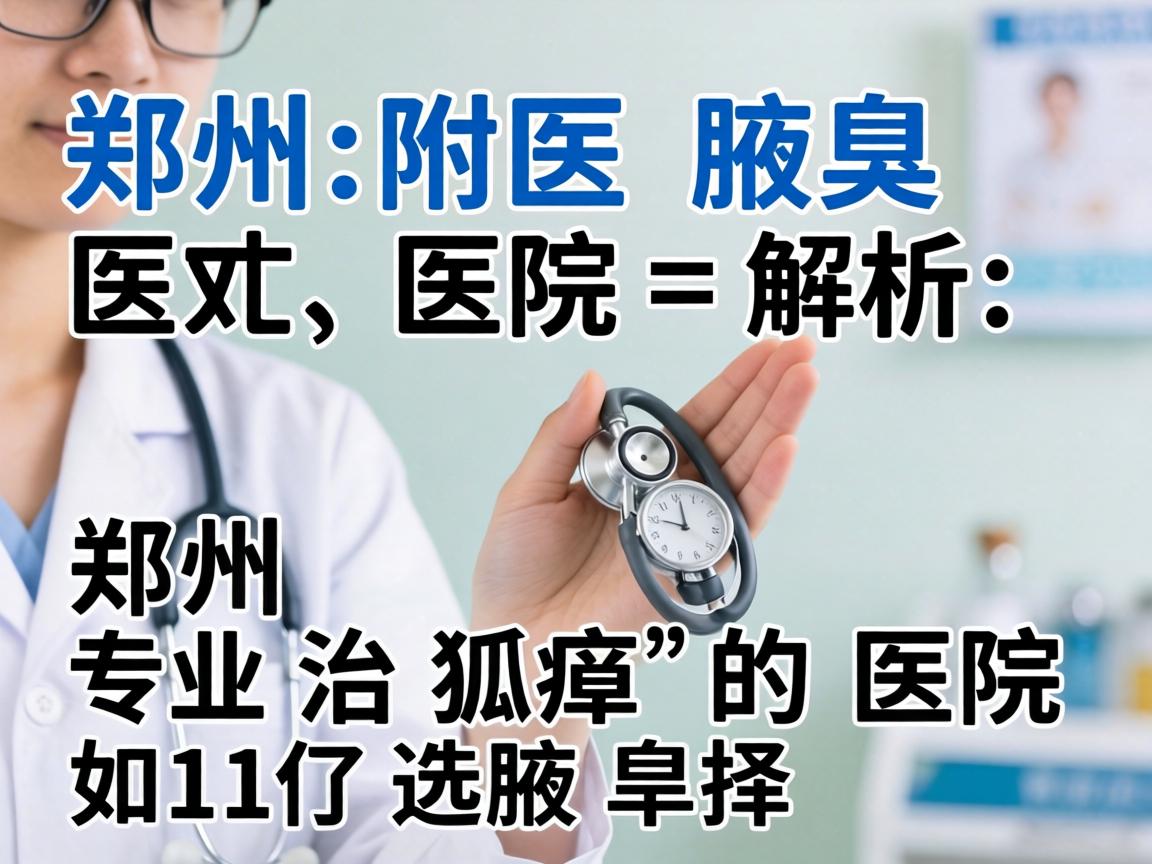 郑州附医腋臭医院解析，郑州专业治狐臭的医院如何选择