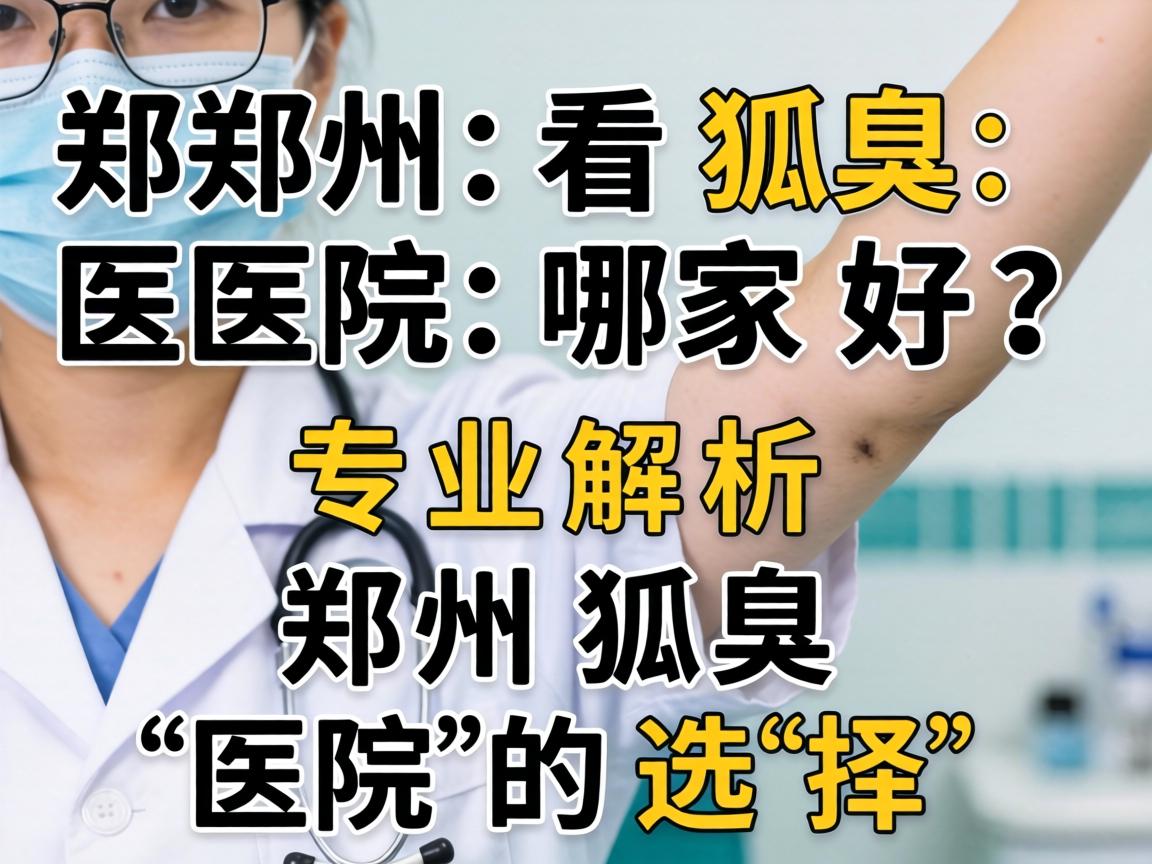 郑州看狐臭医院哪家好？专业解析郑州狐臭医院的选择