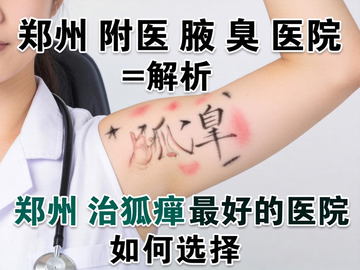 郑州附医腋臭医院解析，郑州治狐臭最好的医院如何选择