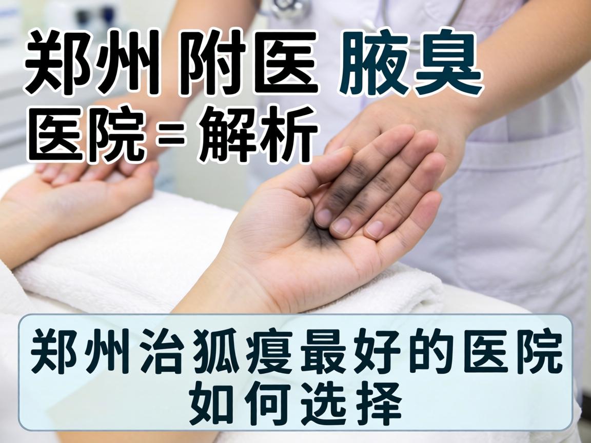 郑州附医腋臭医院解析，郑州治狐臭最好的医院如何选择