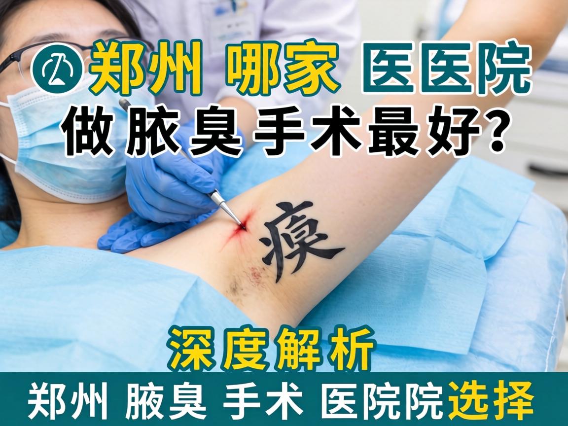 郑州哪家医院做腋臭手术最好？深度解析郑州腋臭手术医院选择