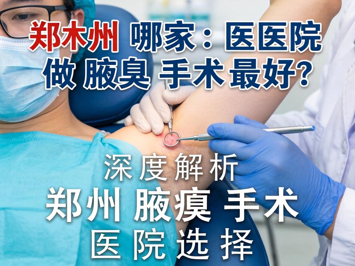 郑州哪家医院做腋臭手术最好？深度解析郑州腋臭手术医院选择