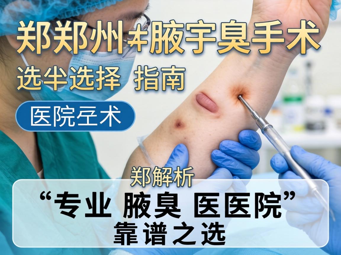 郑州腋臭手术医院选择指南,解析郑州专业腋臭医院的靠谱之选 郑州腋臭手术医院选择指南,解析郑州专业腋臭医院的靠谱之选