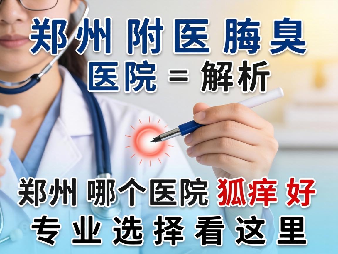 郑州附医腋臭医院解析，郑州哪个医院狐臭好，专业选择看这里