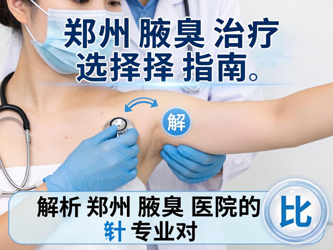 郑州腋臭治疗选择指南，解析郑州腋臭医院的专业对比
