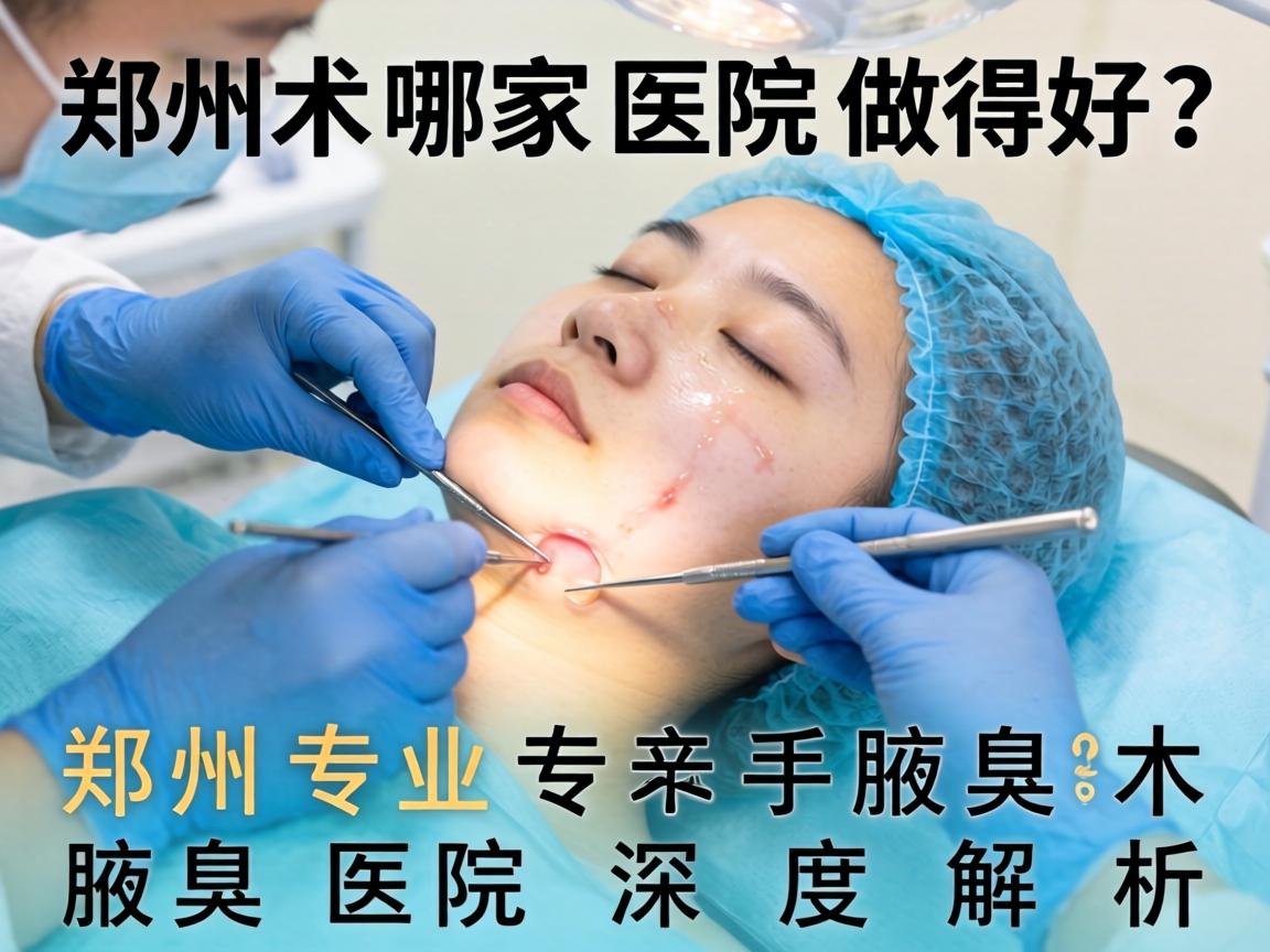 郑州腋臭手术哪家医院做得好？郑州专业腋臭医院深度解析