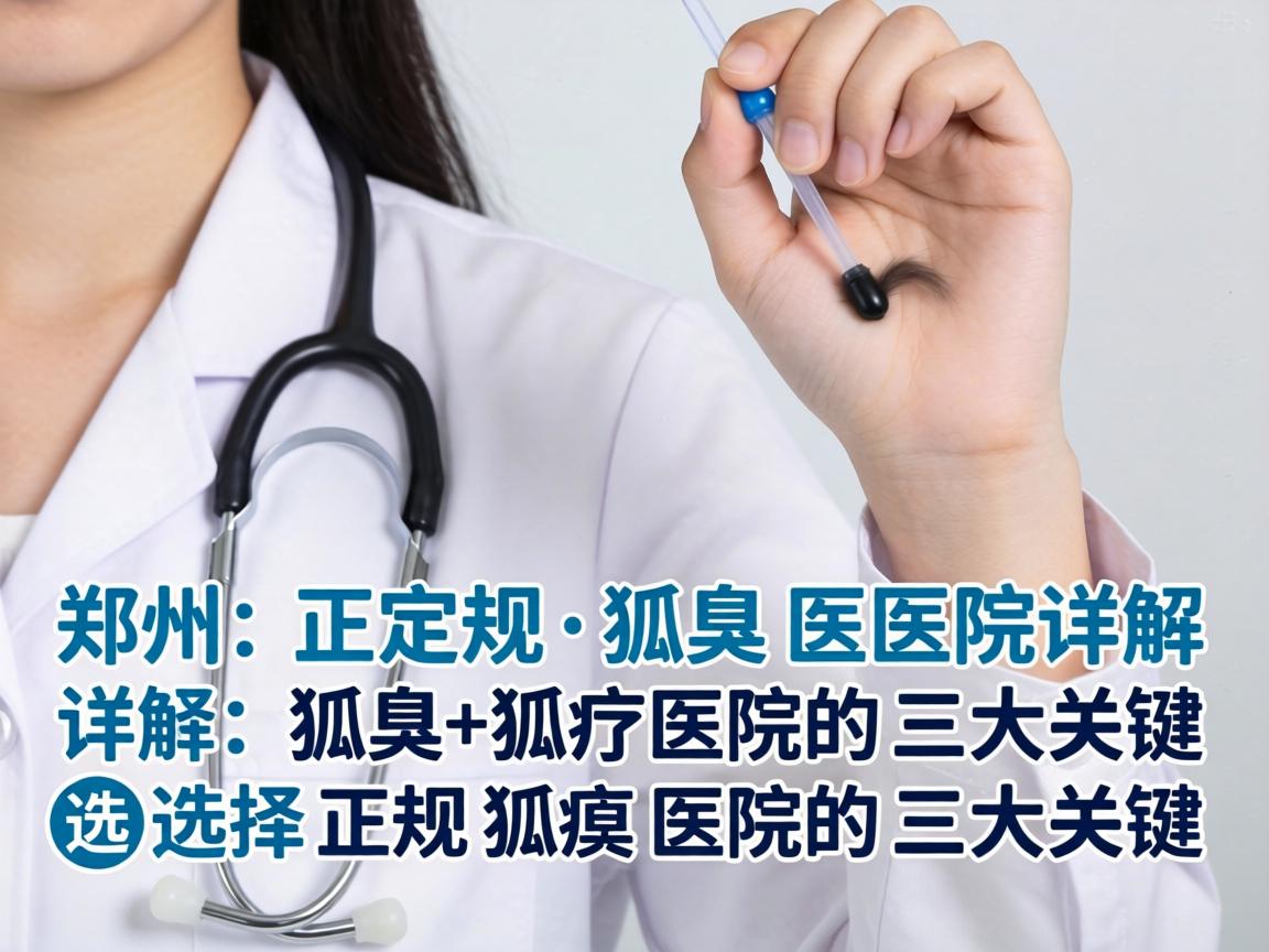 郑州正规狐臭医院详解，选择正规狐臭医院的三大关键