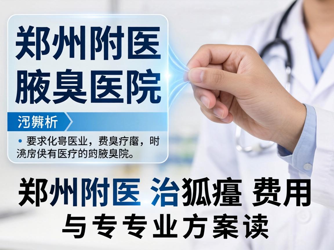 郑州附医腋臭医院解析，郑州附医治狐臭费用与专业方案解读