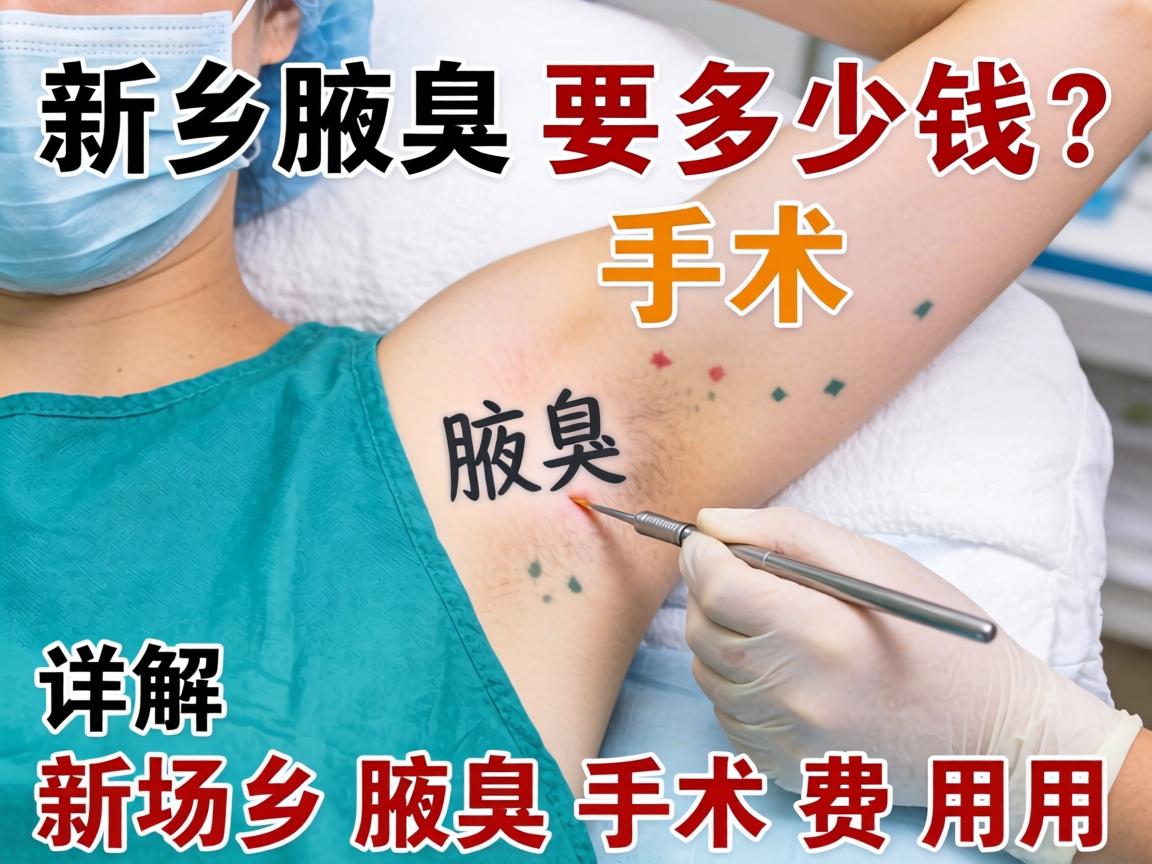 新乡腋臭手术要多少钱？详解新乡腋臭手术费用