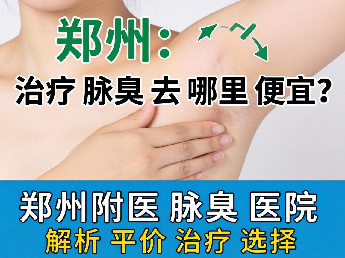 郑州治疗腋臭去哪里便宜？郑州附医腋臭医院解析平价治疗选择