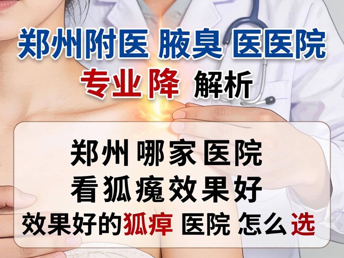 郑州附医腋臭医院专业解析，郑州哪家医院看狐臭效果好，效果好的狐臭医院怎么选