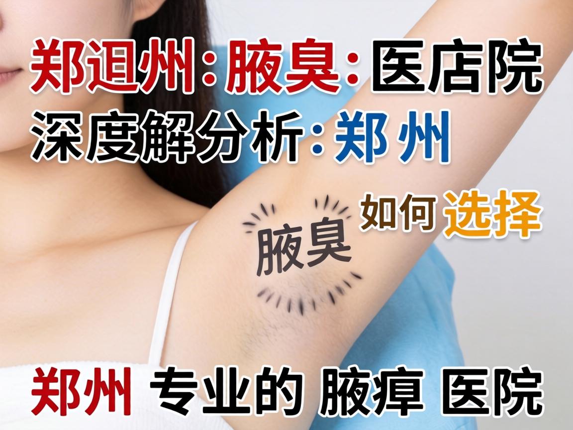 郑州腋臭医院深度解析，如何选择郑州专业的腋臭医院