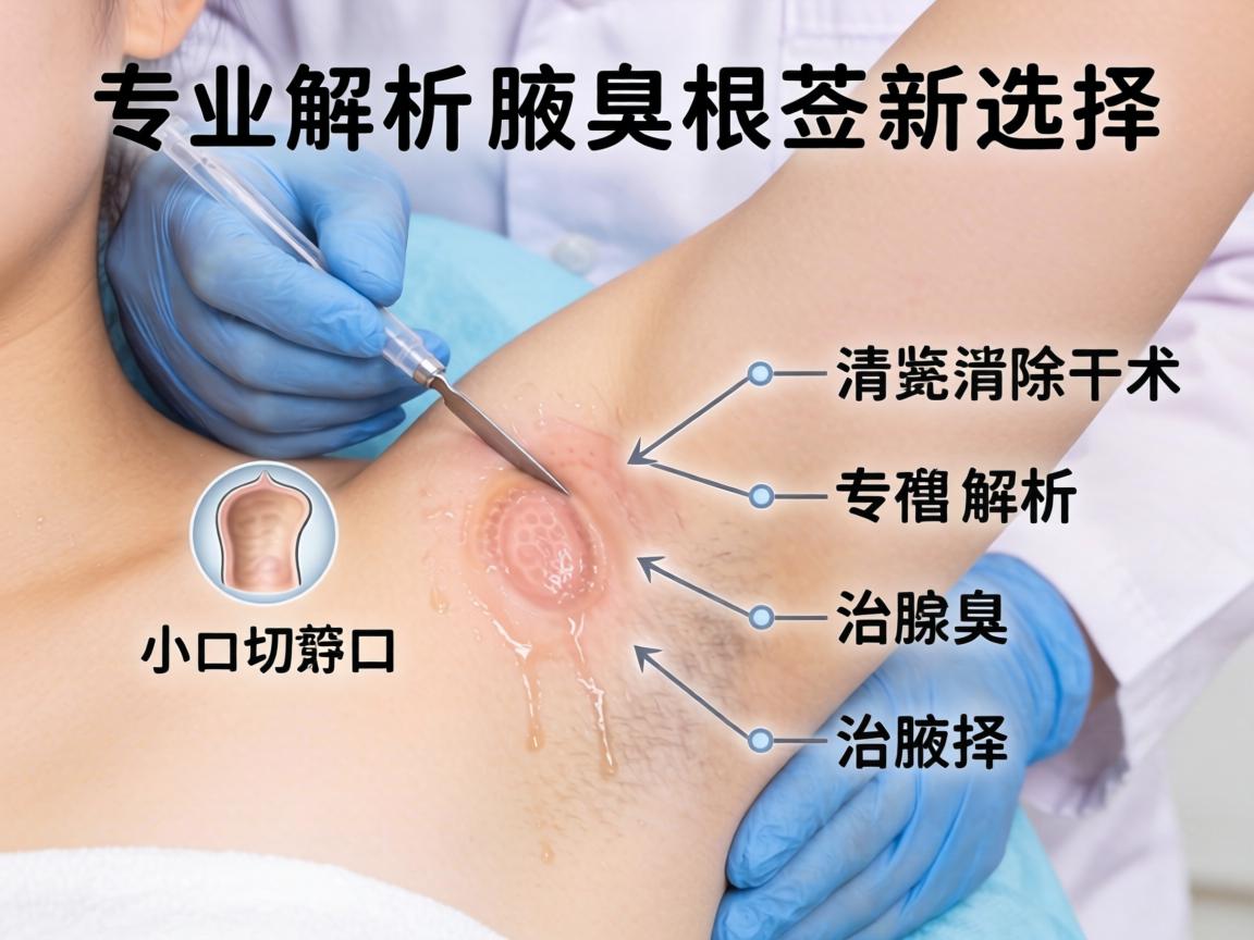 小切口汗腺清除术治腋臭，专业解析腋臭根治新选择
