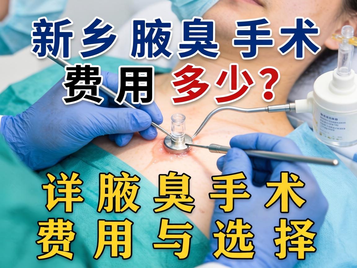 新乡腋臭手术费用多少?详解腋臭手术费用与选择 新乡腋臭手术费用多少?详解腋臭手术费用与选择