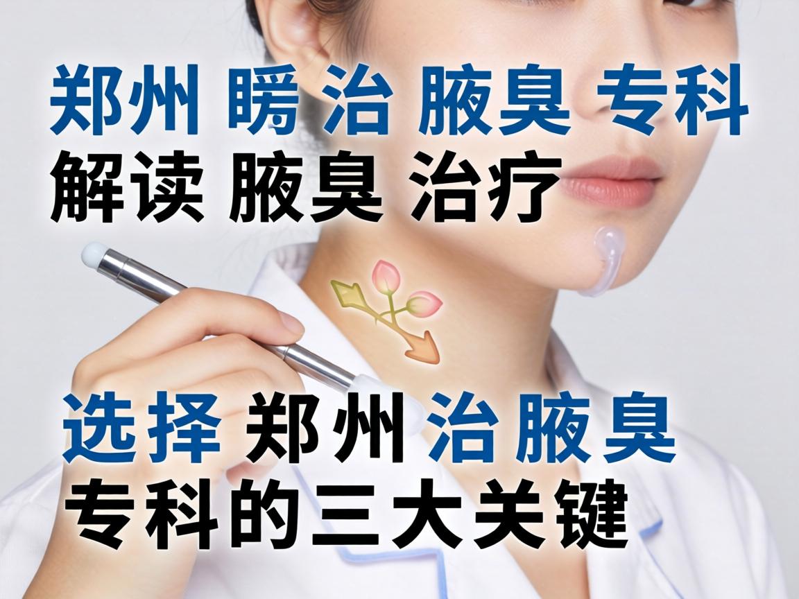 郑州治腋臭专科解读腋臭治疗,选择郑州治腋臭专科的三大关键 郑州治腋臭专科解读腋臭治疗,选择郑州治腋臭专科的三大关键