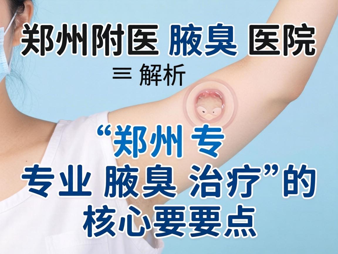 郑州附医腋臭医院解析，郑州专业腋臭治疗的核心要点