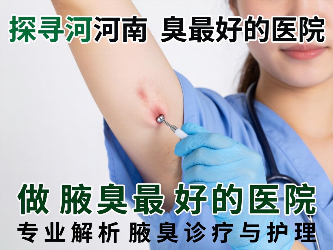探寻河南做腋臭最好的医院，专业解析腋臭诊疗与护理