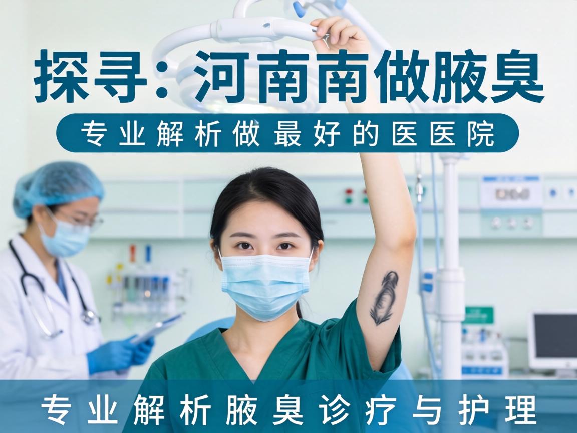 探寻河南做腋臭最好的医院，专业解析腋臭诊疗与护理