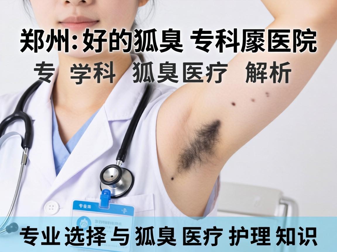 郑州好的狐臭专科医院解析，专业选择与狐臭医疗护理知识