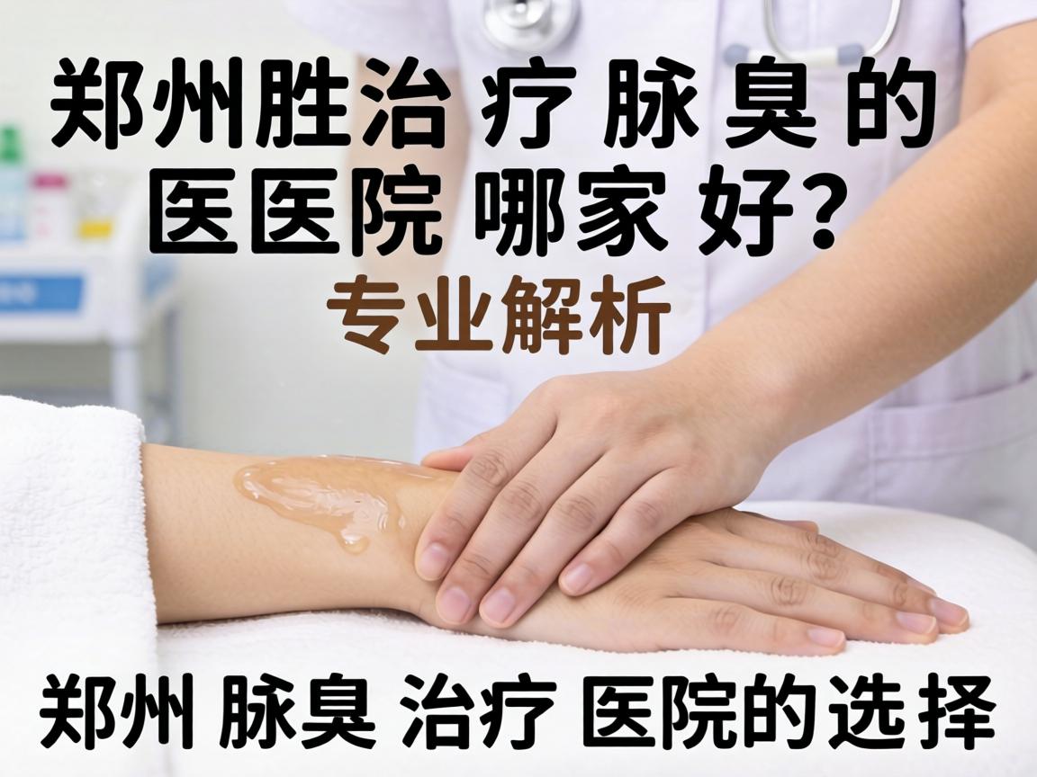 郑州治疗腋臭的医院哪家好？专业解析郑州腋臭治疗医院的选择