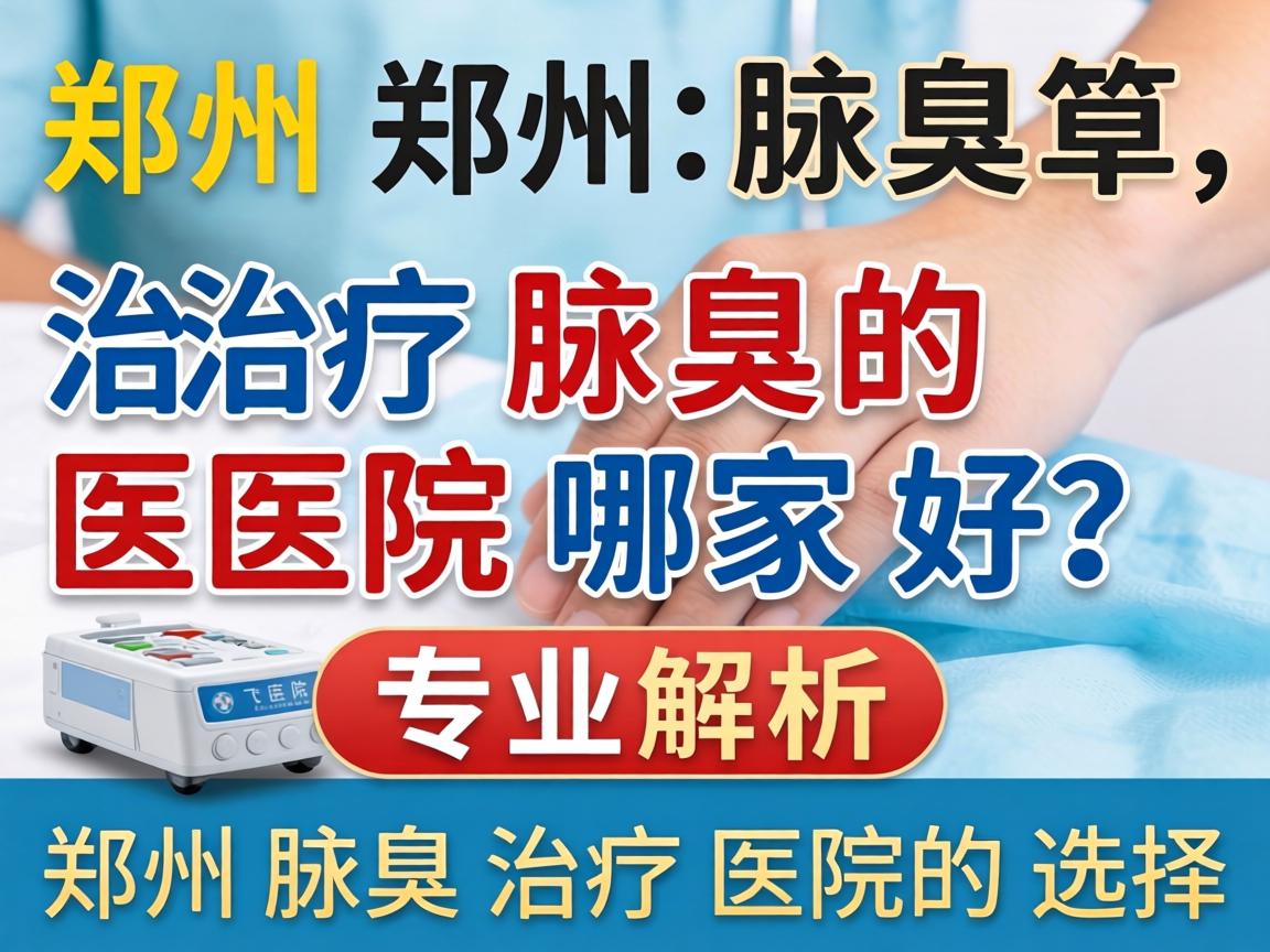 郑州治疗腋臭的医院哪家好？专业解析郑州腋臭治疗医院的选择