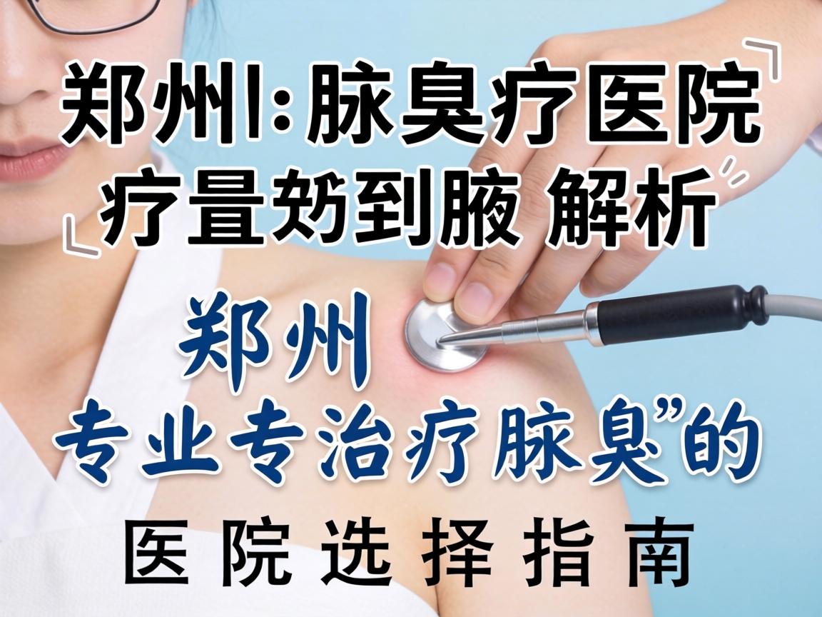 郑州腋臭医院解析，郑州专业治疗腋臭的医院选择指南