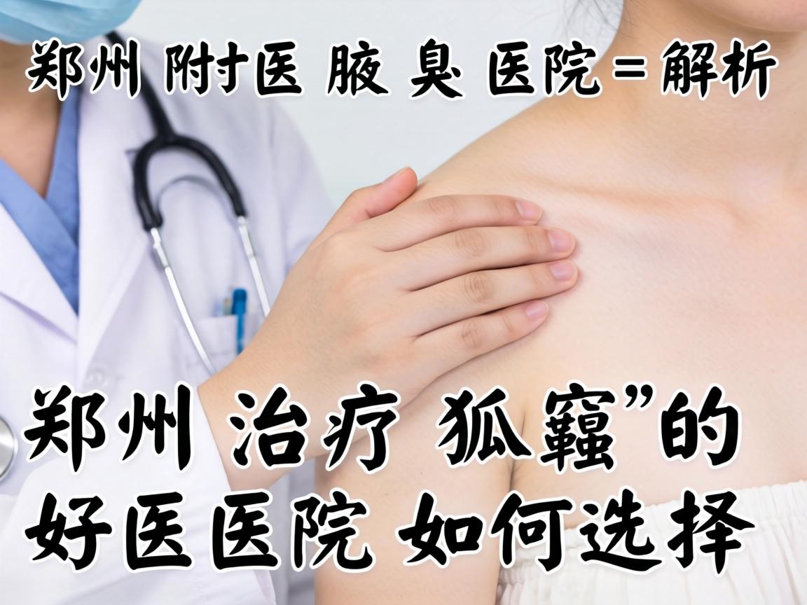 郑州附医腋臭医院解析，郑州治疗狐臭的好医院如何选择