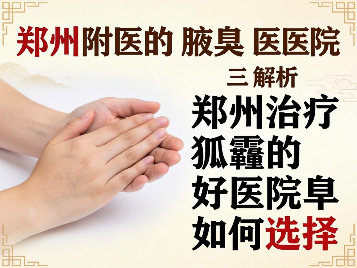 郑州附医腋臭医院解析，郑州治疗狐臭的好医院如何选择