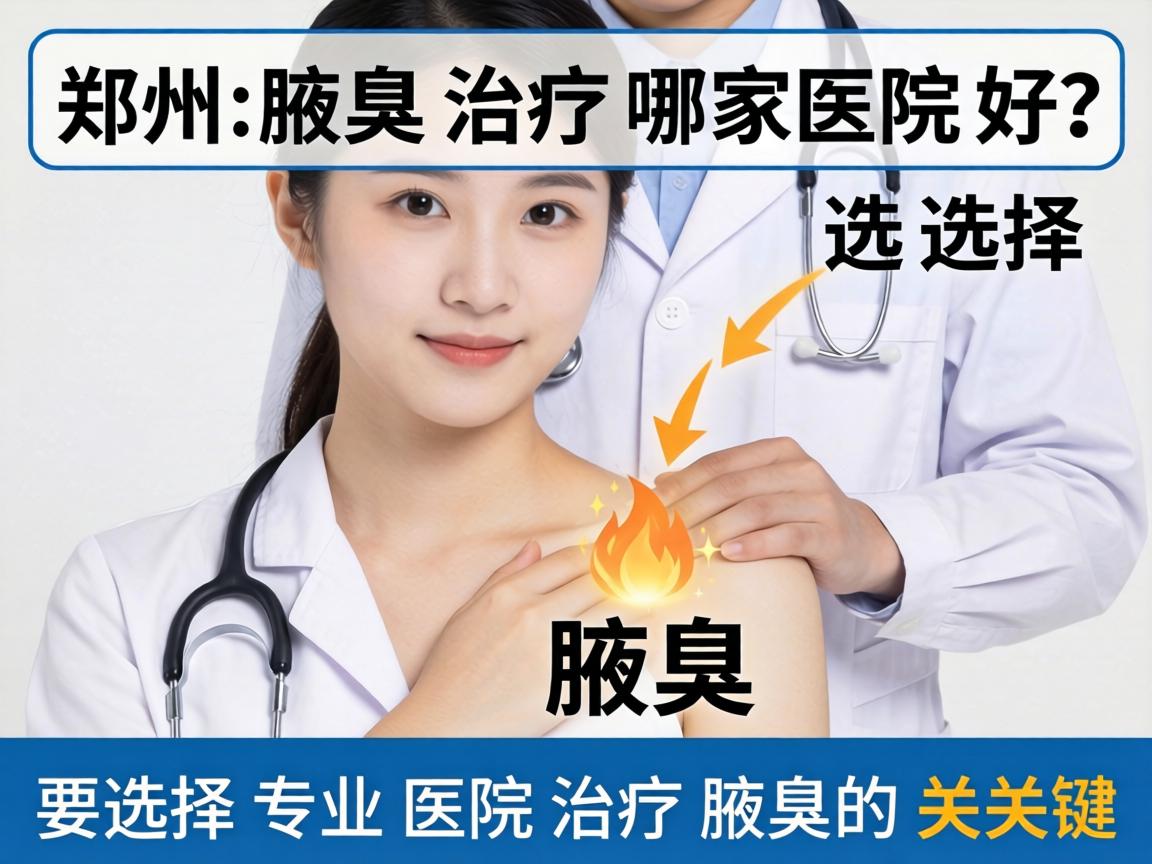 郑州腋臭治疗哪家医院好？选择专业医院治疗腋臭的关键