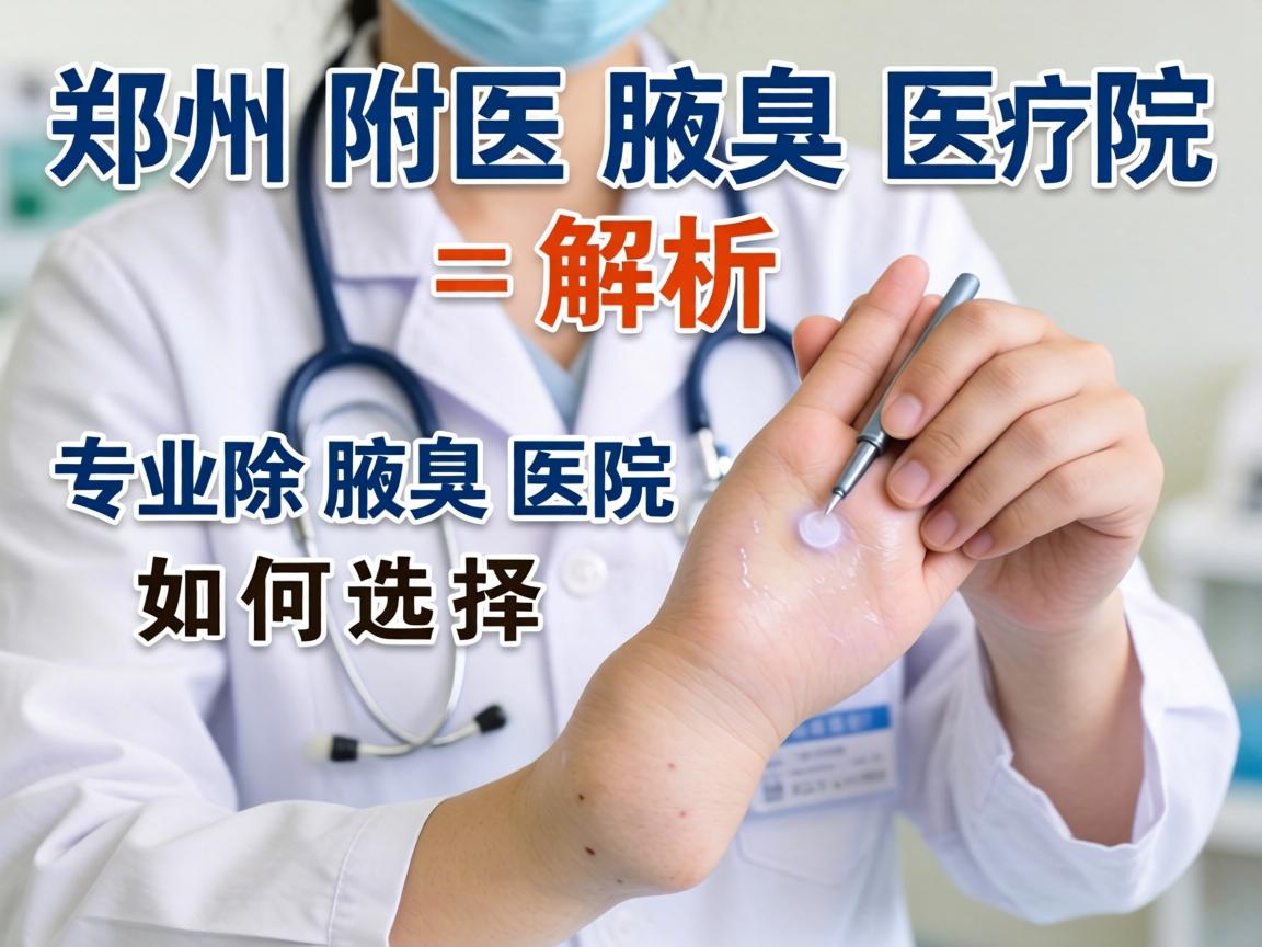 郑州附医腋臭医院解析，专业除腋臭医院如何选择