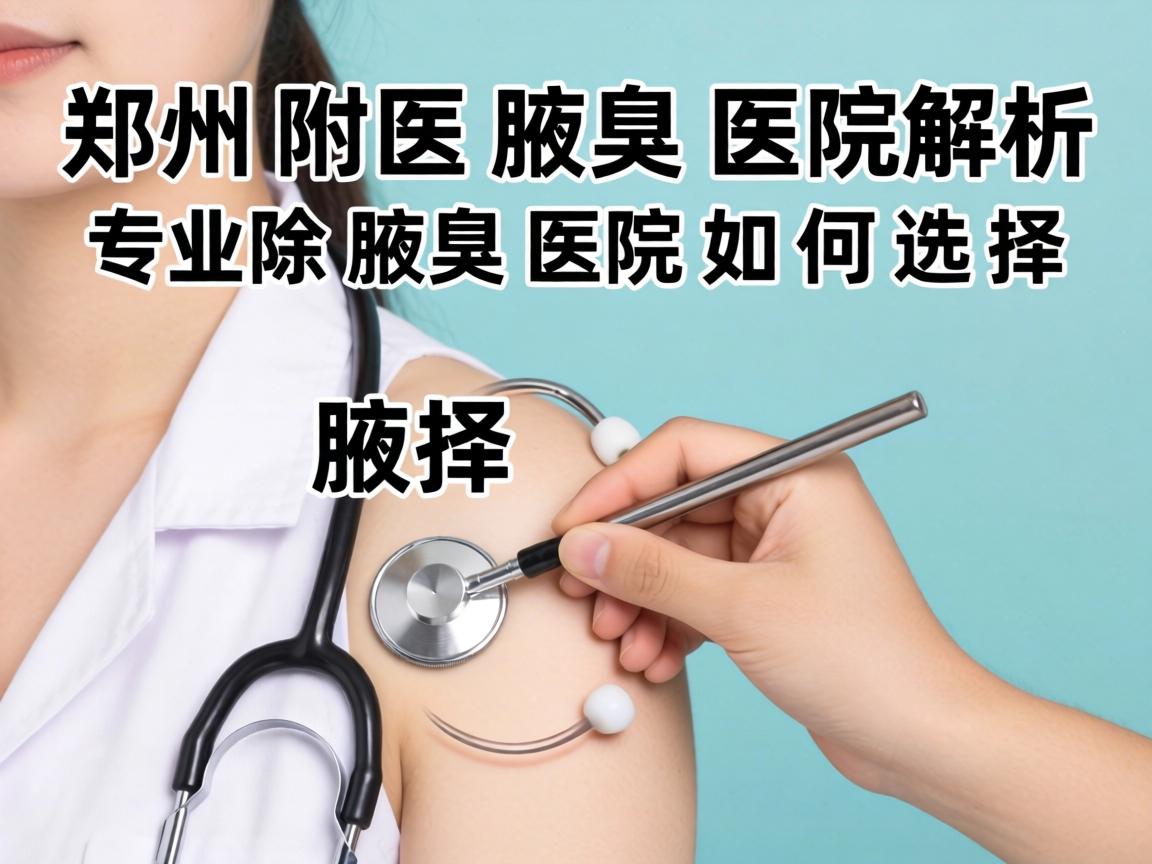 郑州附医腋臭医院解析，专业除腋臭医院如何选择