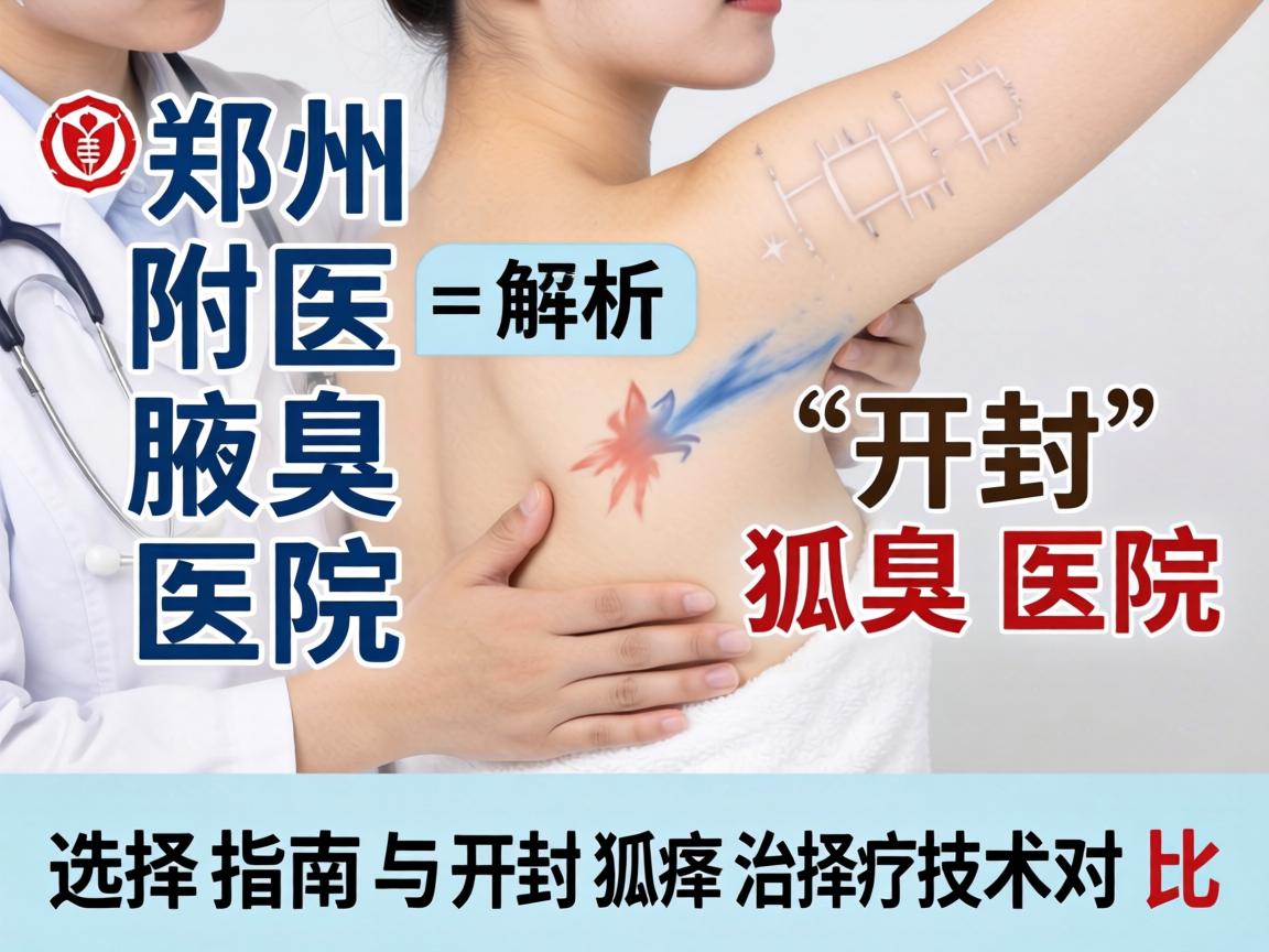 郑州附医腋臭医院解析，开封狐臭医院选择指南与开封狐臭治疗技术对比